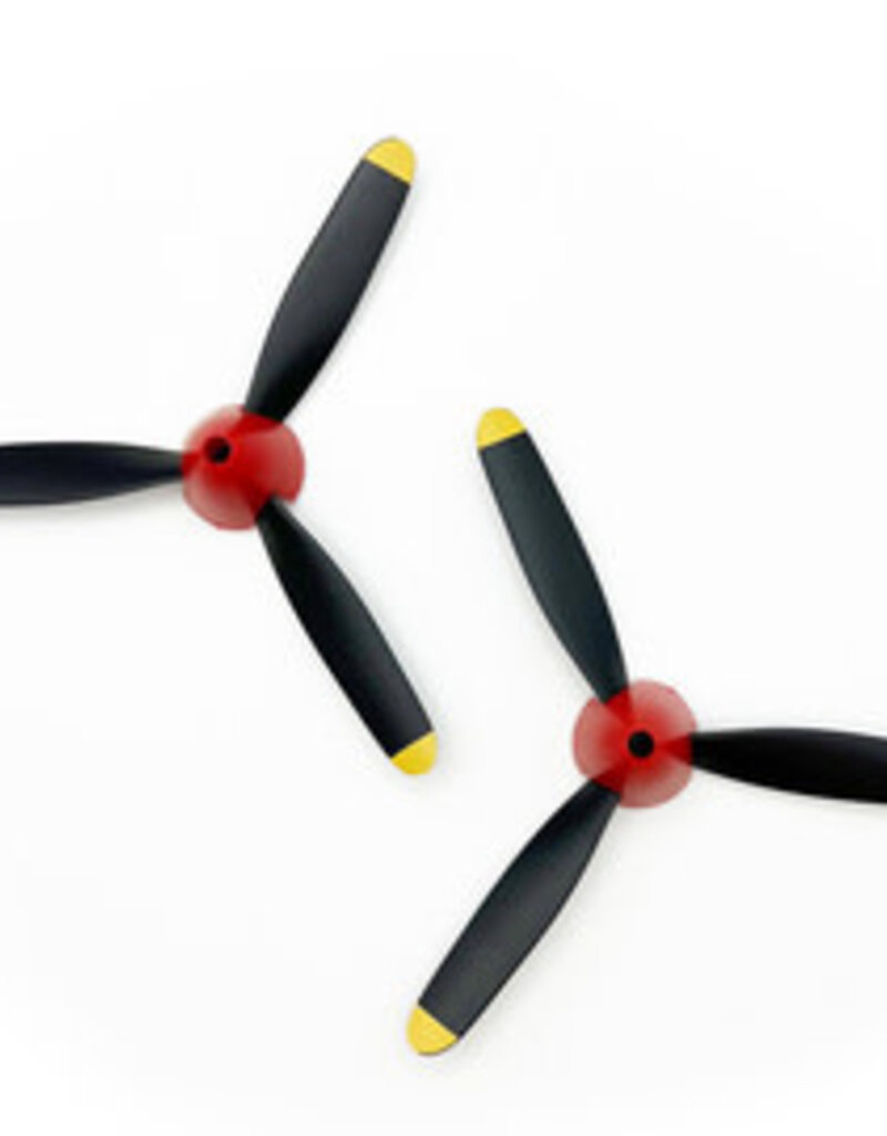 HRP RGRA1344	3-Blade Propeller & Spinner (2); P-40