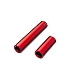 Traxxas 9752 Driveshafts, center, female, 6061-T6 aluminum (red-anodized) (front &amp; rear) (for use with #9751 metal center driveshafts)