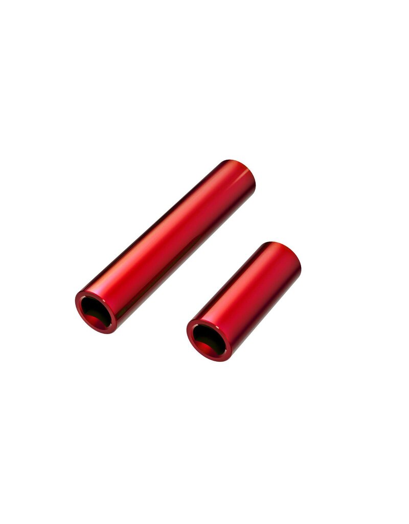 Traxxas 9752 Driveshafts, center, female, 6061-T6 aluminum (red-anodized) (front &amp; rear) (for use with #9751 metal center driveshafts)