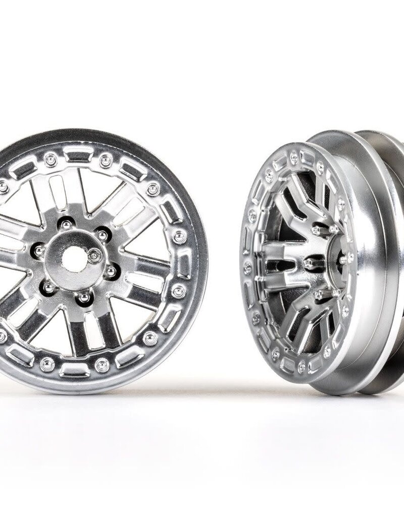 Traxxas PART#: 9768-SATIN WHEELS SATIN CHRM 1.0 (2)