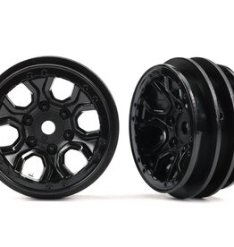 Traxxas PART#: 9770 WHEELS BLACK 1.0 (2)