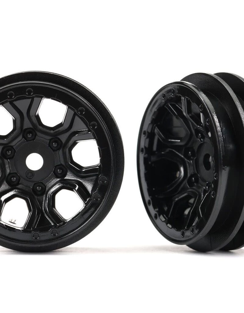 Traxxas PART#: 9770 WHEELS BLACK 1.0 (2)