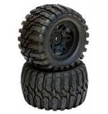 Power Hobby PHT2145-10	Defender 2.8" Belted All Terrain Tires, Mounted, 12mm 0 Offset Rear, fits Traxxas 2WD