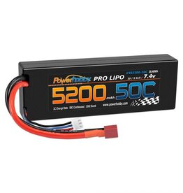Power Hobby PHB2S520050DNS 2S 7.4V 5200mAh 50C Lipo Battery Pack w Deans Plug Hard Case