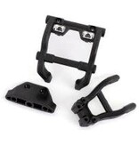 Traxxas 6777x WHEELIE BAR MOUNT/SKIDPLTE BLK