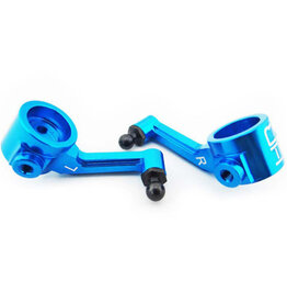HRA HRAECT2106 Aluminum Steering Blocks (blue): ECX 2WD