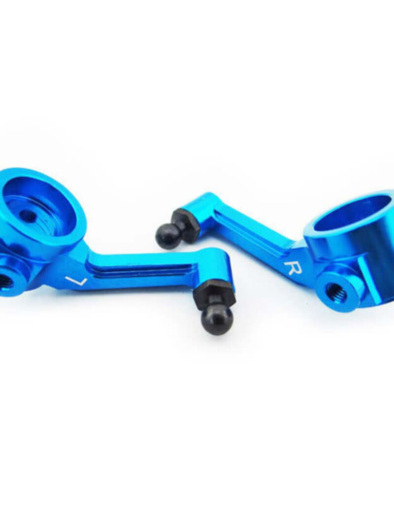 HRA HRAECT2106 Aluminum Steering Blocks (blue): ECX 2WD