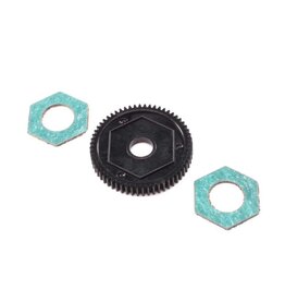 losi LOS212016 Spur Gear w/ Slipper Pads, 60T, 0.5M: Mini-T 2.0