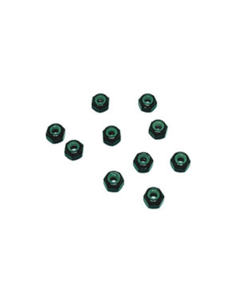 Racers Edge RCE3152BK	Racers Edge Nylon Lock Nut M2 (10pcs) Black