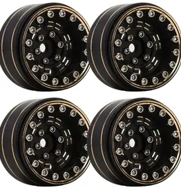 Power Hobby PHB5324 Powerhobby 1.0" Z1 Brass Beadlock Crawler Wheels 1/24 Axial SCX24 Jeep Bronco