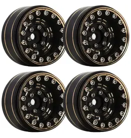 Power Hobby PHB5324 Powerhobby 1.0" Z1 Brass Beadlock Crawler Wheels 1/24 Axial SCX24 Jeep Bronco