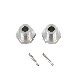 Redcat Racing BS809-007 Aluminum Wheel Hex w/ Pin (2pcs ea)(Silver)