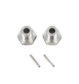 Redcat Racing BS809-007 Aluminum Wheel Hex w/ Pin (2pcs ea)(Silver)