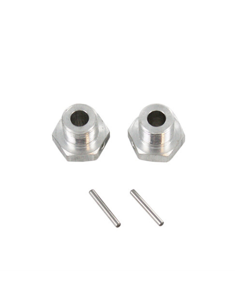Redcat Racing BS809-007 Aluminum Wheel Hex w/ Pin (2pcs ea)(Silver)