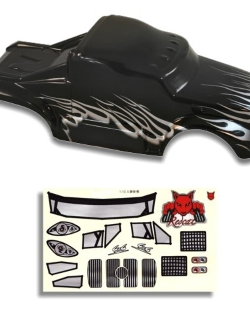 Redcat Racing 88035 1/10 Semi Truck Body Black and Silver