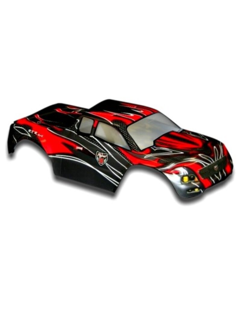 Redcat Racing 88030 1/10 Truck Body, Red and Black  Catalog Number: RER02405