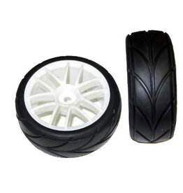 Redcat Racing 02020W White Road Wheels and Tires, 2pcs