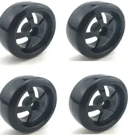 PHB5410 Powerhobby 1/10 Drift Car Mounted Tires / Wheels (4) Black PY018