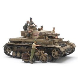 TAMIYA TAM25208	 1/35 German Tank Panzerkampfwagen IV Ausf.F & Motorcycle Set North Africa LIMITED EDITION