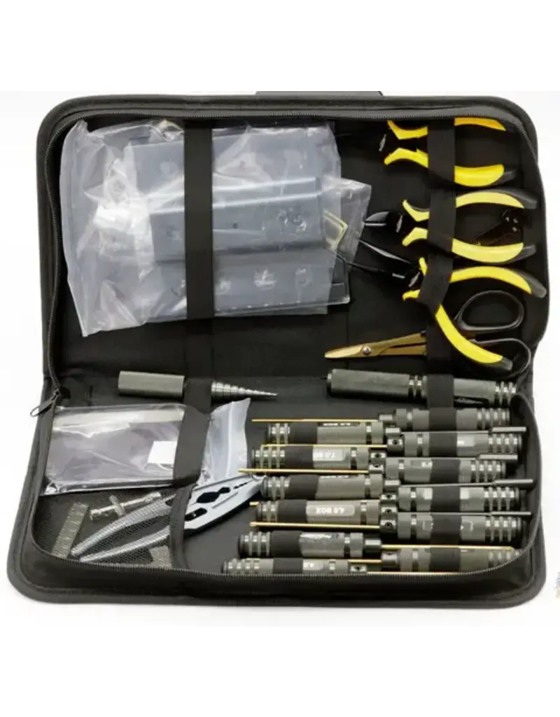 Power Hobby PHT013 RC Tool Set Screwdriver Pliers Wrench, Body Reamer Stand