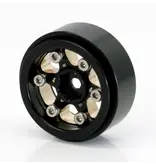 Power Hobby PHBTRX610 Powerhobby 1.0" Black Brass Beadlock Crawler Wheels 1/18 FOR Traxxas TRX-4M TRX4M