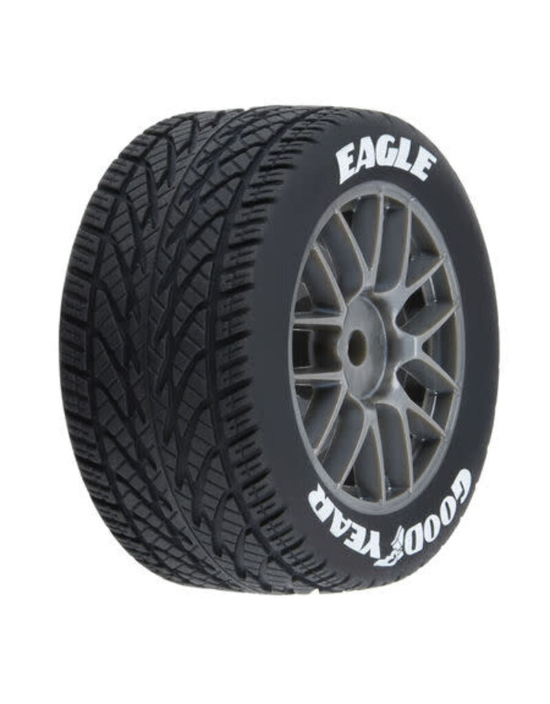 Proline PRO1028310	 Goodyear Eagle Rain Tire F/R MTD Grey for Losi NASCAR Race Car (4)