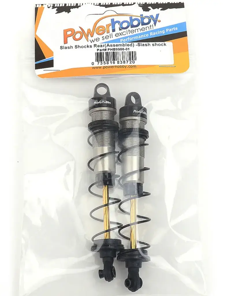 Power Hobby PHB9900-01 Powerhobby EXTREME Assembled REAR Shocks 3.5mm Titanium Shaft (2) FOR Traxxas 1/10