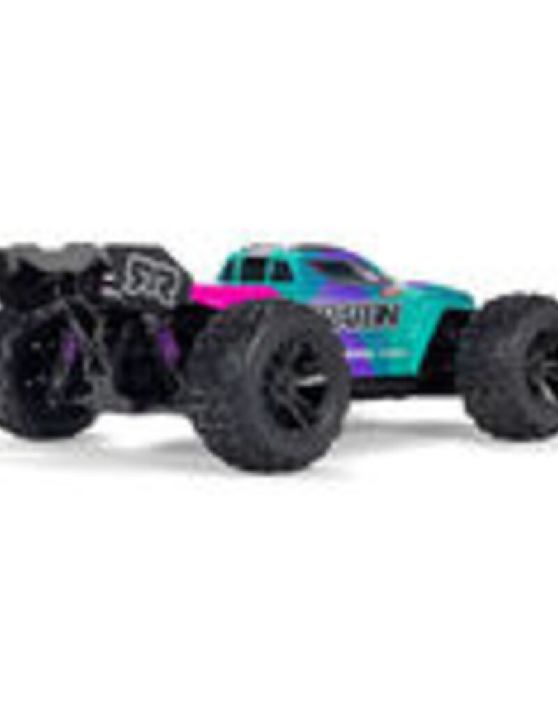 Arrma ARA2508ST2	 1/16 MINI KRATON 3S DSC 4X4 RTR Brushless Speed Truck (3S Battery & Charger Included) , Teal/Pink