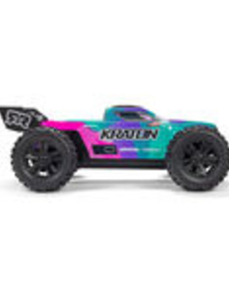 Arrma ARA2508ST2	 1/16 MINI KRATON 3S DSC 4X4 RTR Brushless Speed Truck (3S Battery & Charger Included) , Teal/Pink
