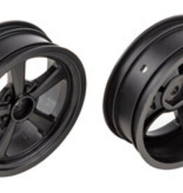 ASC71079	Team Associated DR10 Drag Front Wheels, Black