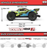 Arrma ARA4305V4T1	 1/10 VORTEKS 4X4 223S BLX BRUSHLESS STADIUM TRUCK RTR WITH DSC, RED