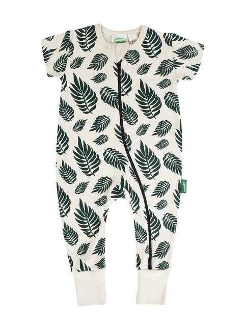 Parade Organics 2-Way Zip Romper Short Sleeve