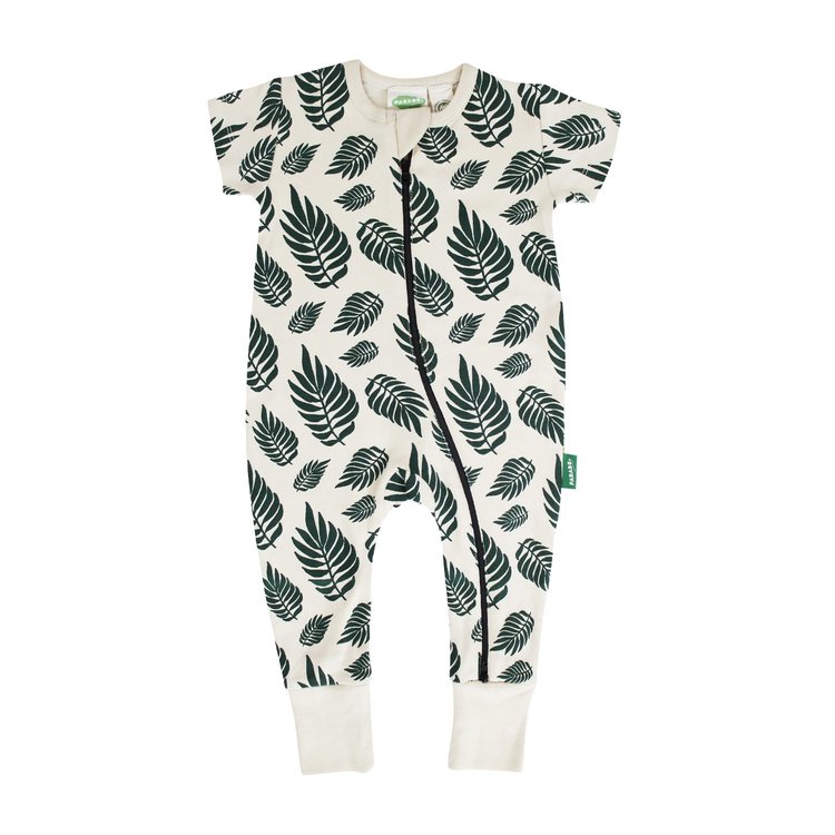 Parade Organics 2-Way Zip Romper Short Sleeve
