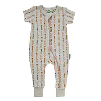 Parade Organics 2-Way Zip Romper Short Sleeve
