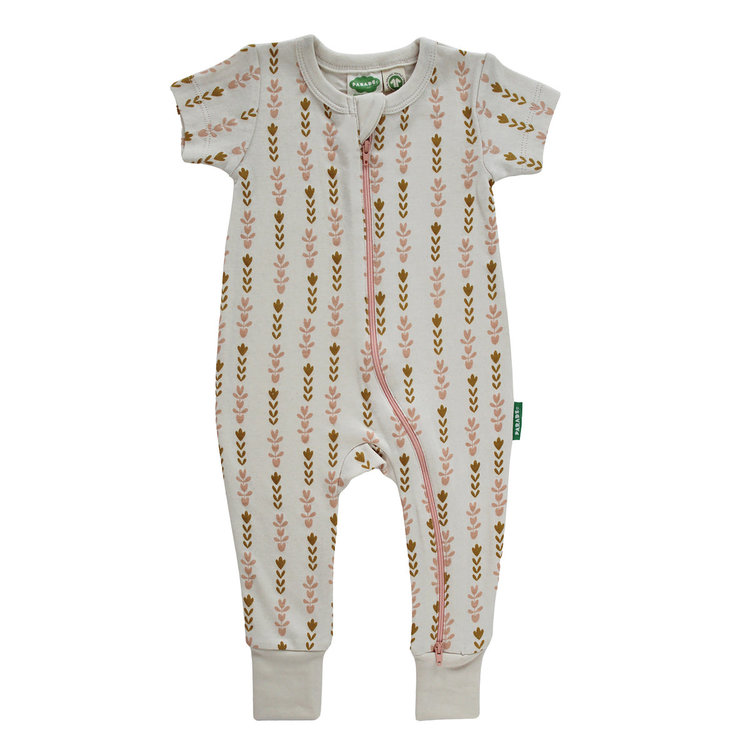 Parade Organics 2-Way Zip Romper Short Sleeve