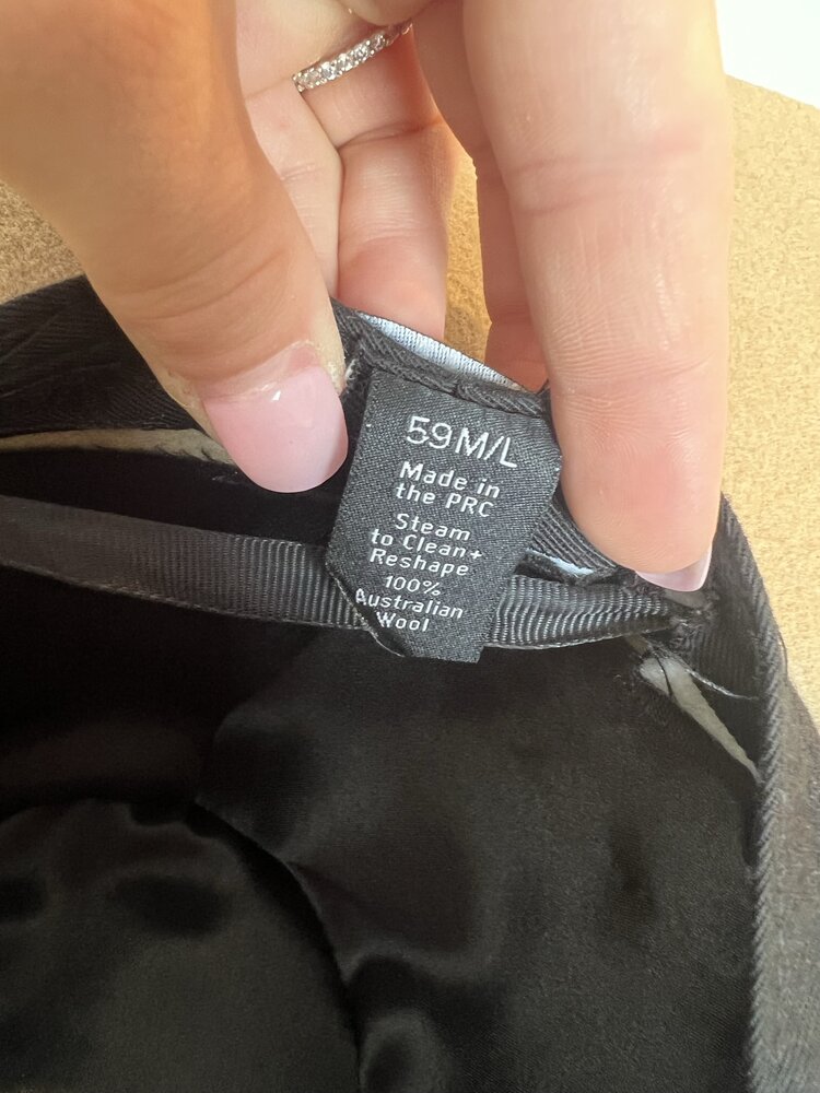 9078 Gigi Pip Fedora Hat *m/l (59cm) with leather band