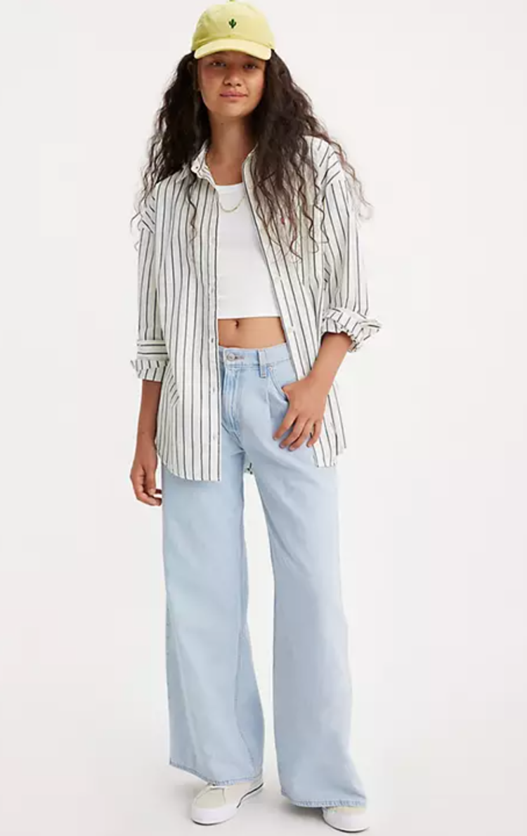 Levi Baggy Dad Wide Leg