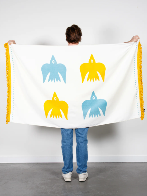 Tofino Towel Co The Birds of a Feather Velour Beach Towel