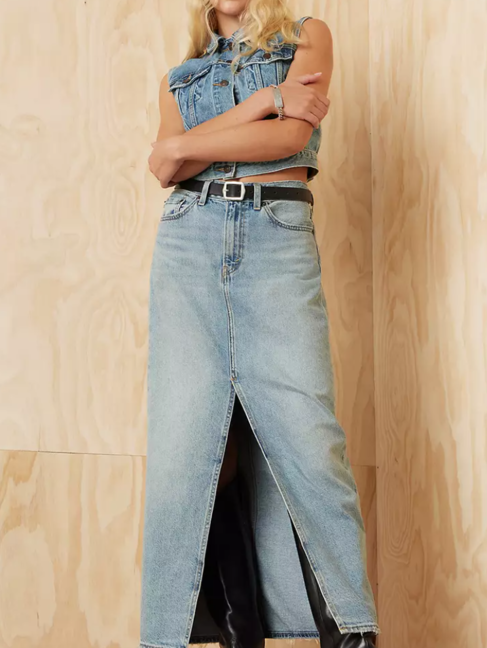 Levi Ankle Column Skirt