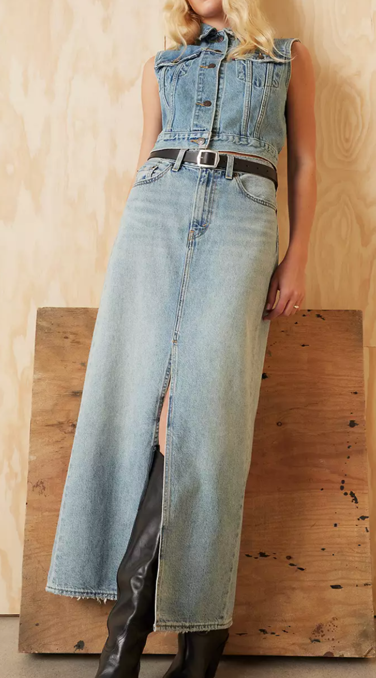 Levi Ankle Column Skirt