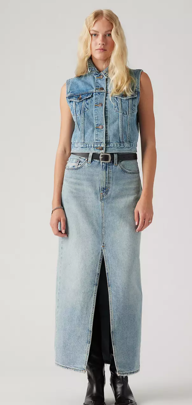 Levi Ankle Column Skirt