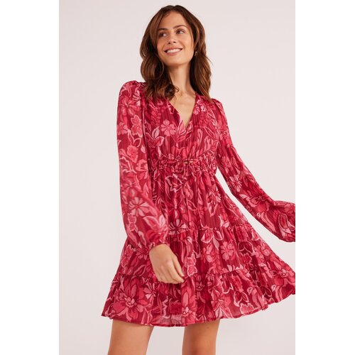 Mink Pink Mae Long Sleeve Mini Dress