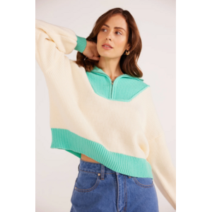 Mia 1/4 Zip Knit Sweater
