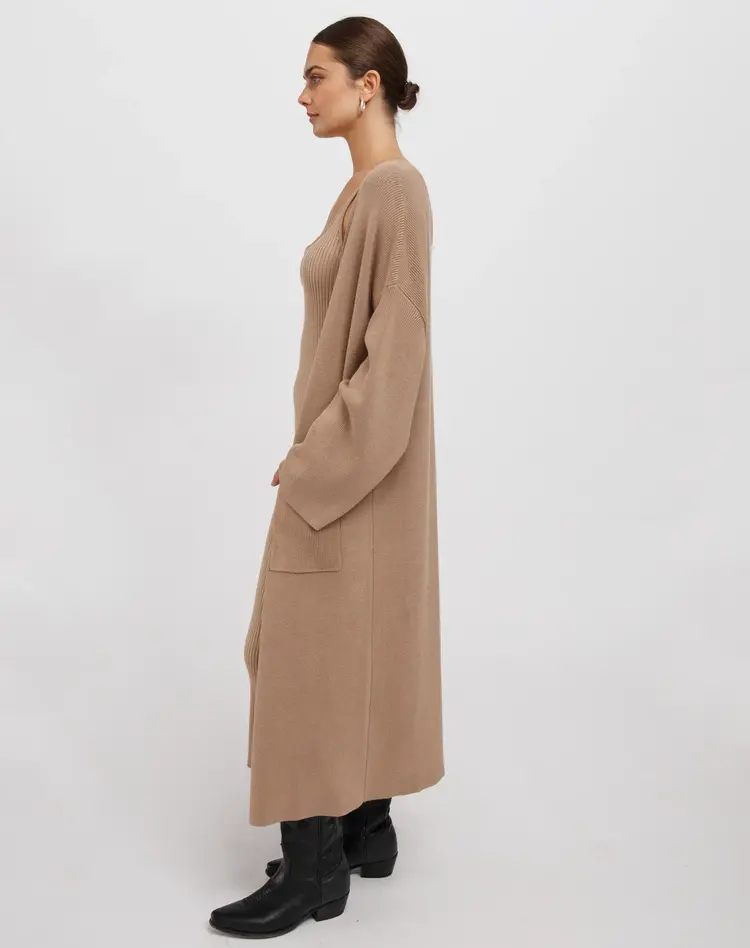 brunette the label Matilda Oversized Longline Cardi