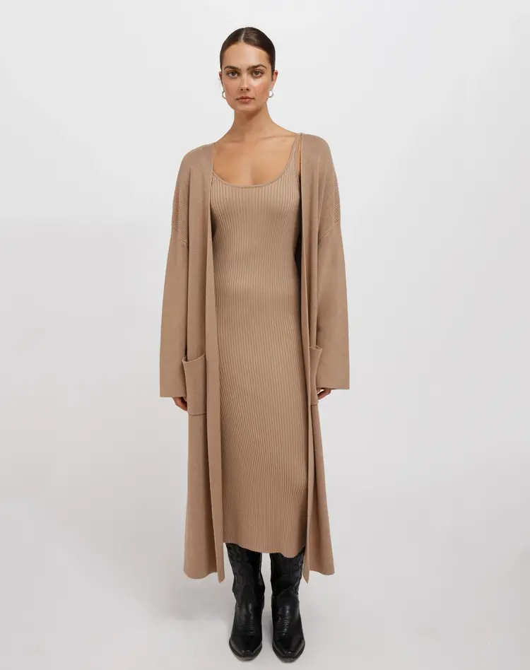 brunette the label Matilda Oversized Longline Cardi