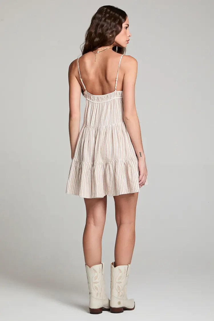 Saltwater Luxe Genevieve Mini Dress Almond