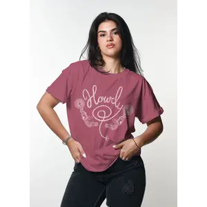Howdy Boyfriend Tee Dusty Rose