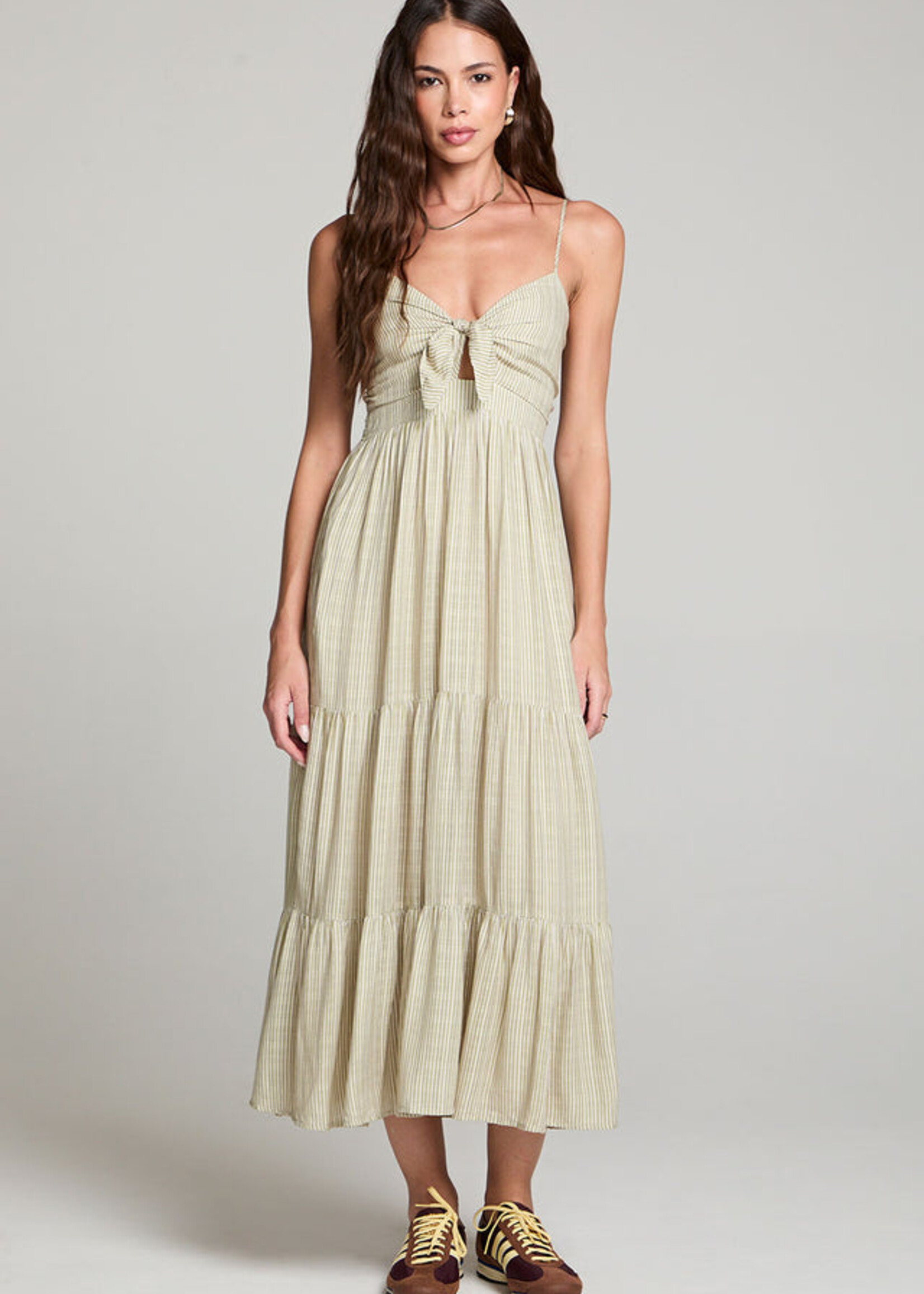 Saltwater Luxe Stein Midi Dress Fern