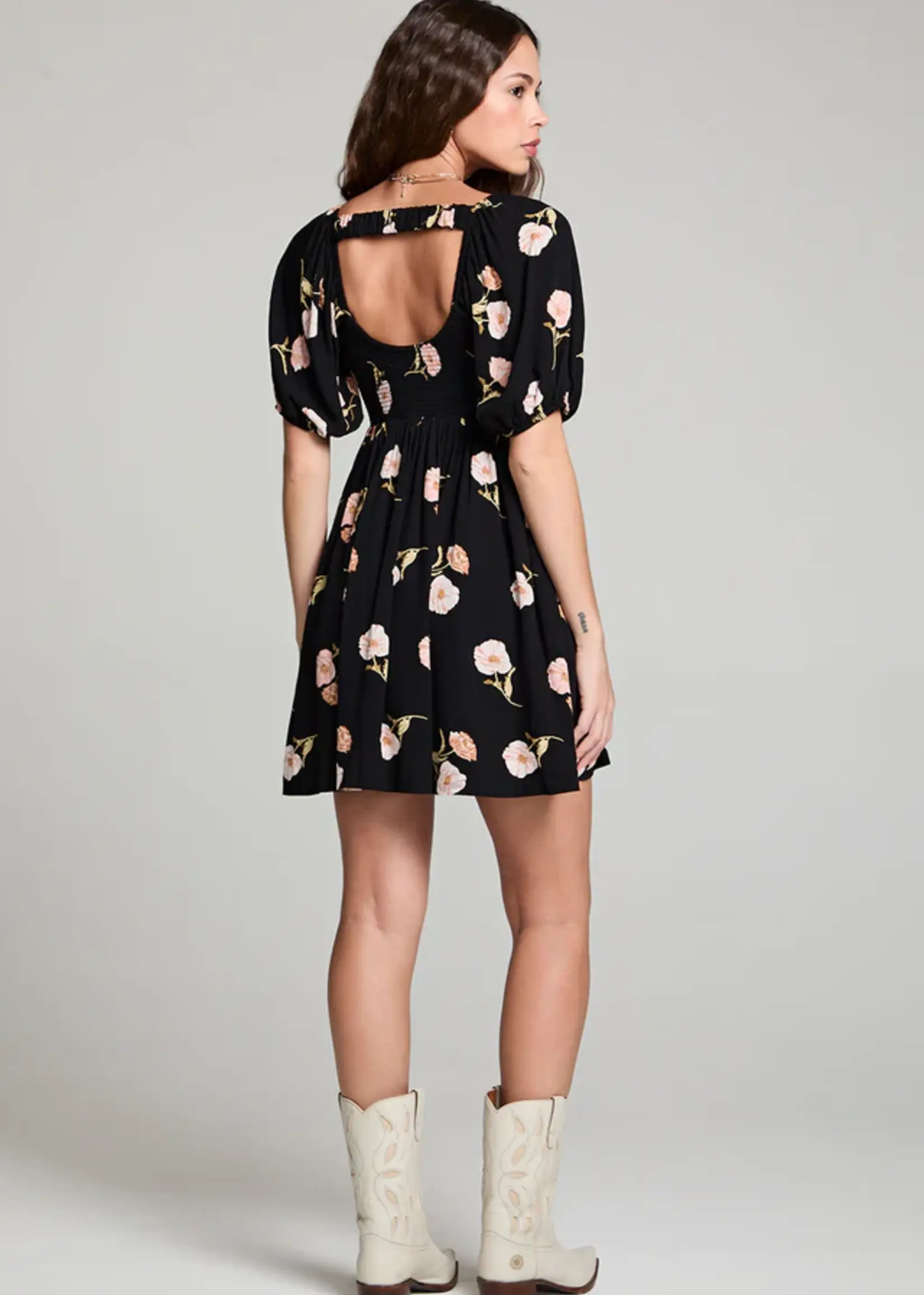 Saltwater Luxe Summer Mini Dress Black