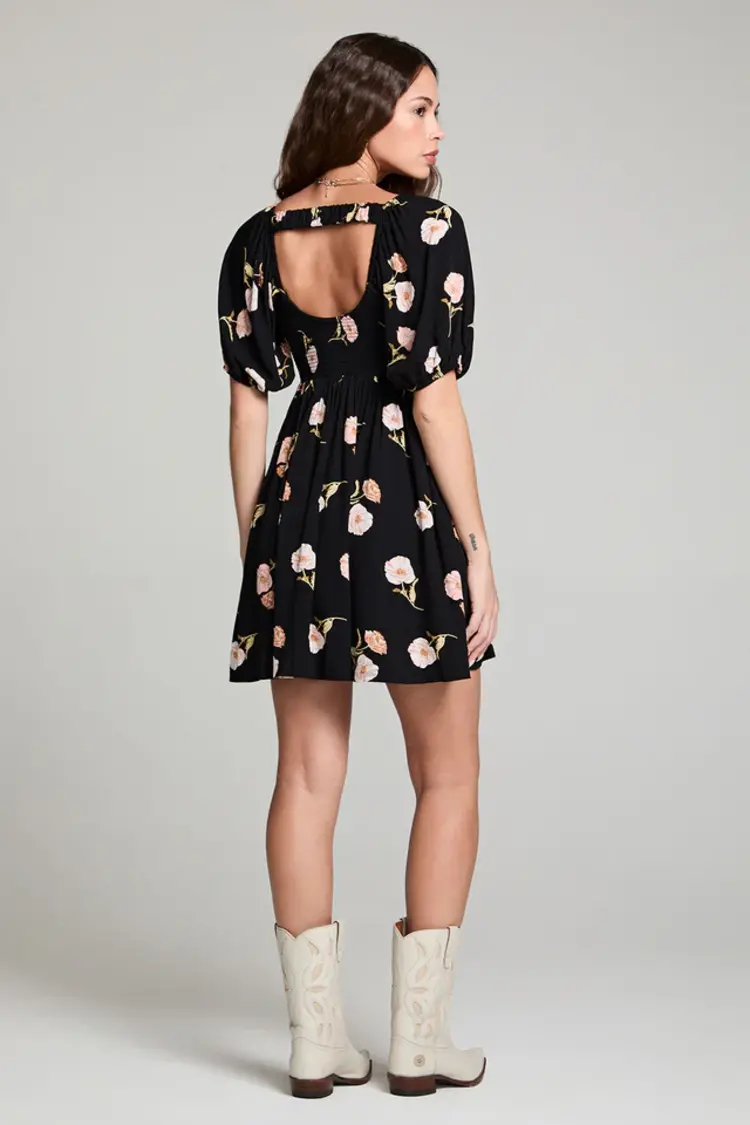 Saltwater Luxe Summer Mini Dress Black